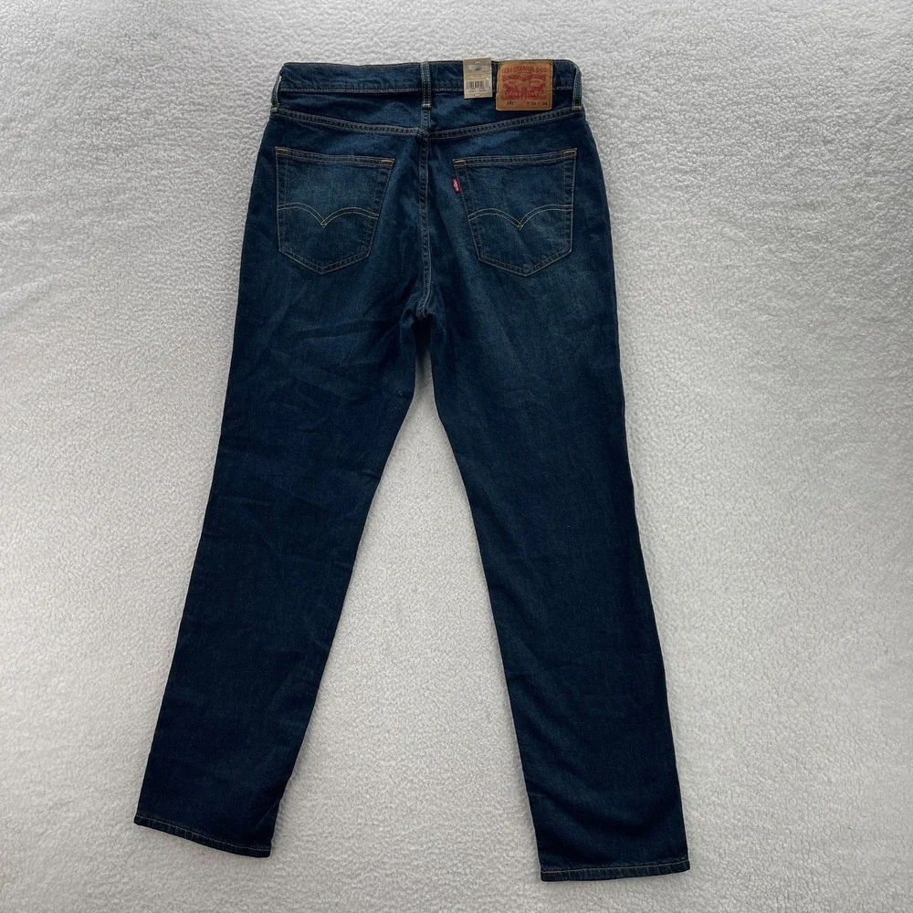 Levis 541 Jeans Mens 34x34 Blue Athletic Tapered Dark Wash Stretch Denim Preppy